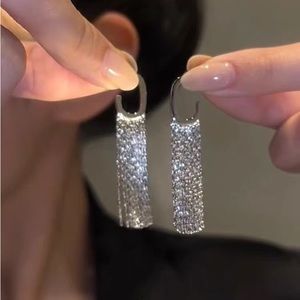 Designer silver earrings